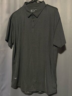 BYLT Vented Men's Polo Shirt, Black, Large